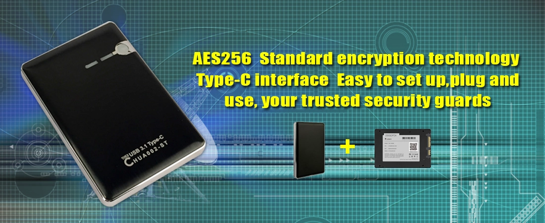 Padlock 256 AES Encrypted USB3.0 External SSD