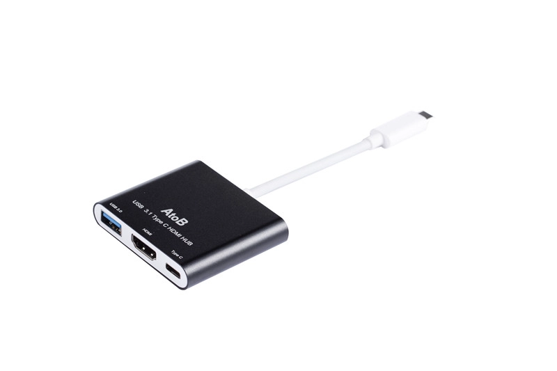 3Ports USB3.0 HDMI Type C HUB adapter
