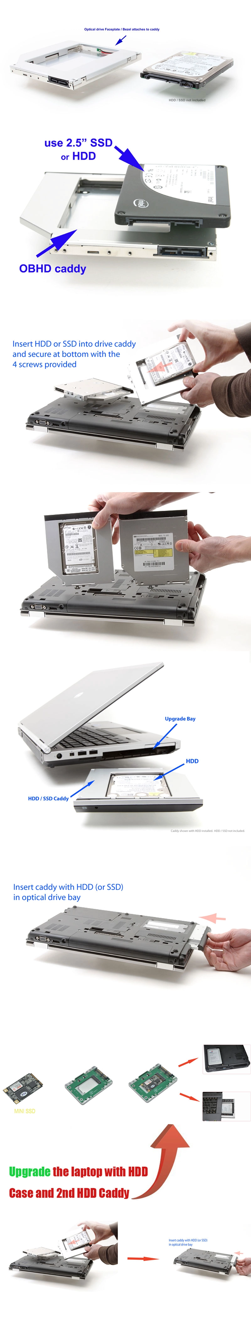 install step of hdd caddy