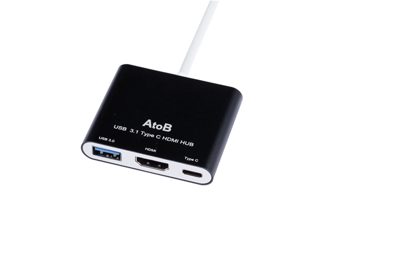 3Ports USB3.0 HDMI Type C HUB adapter