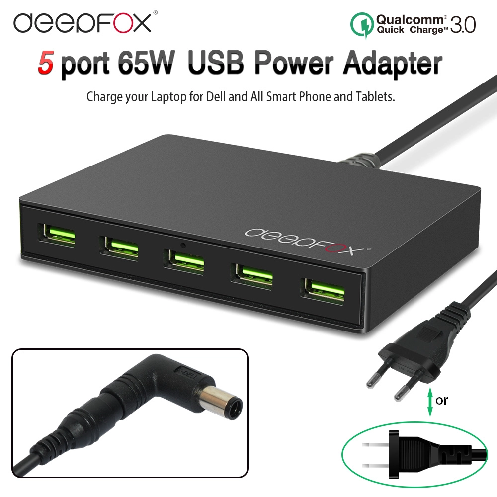 ES-65W5Q3 5 ports QC3.0 USB Fast charger