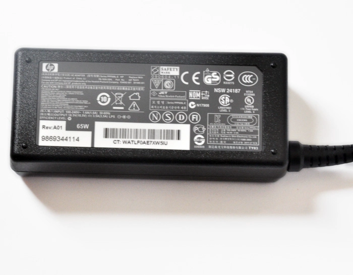 Laptop AC Adapter for HP 18.5V 3.5A 65W 4.8X1.7mm yellow