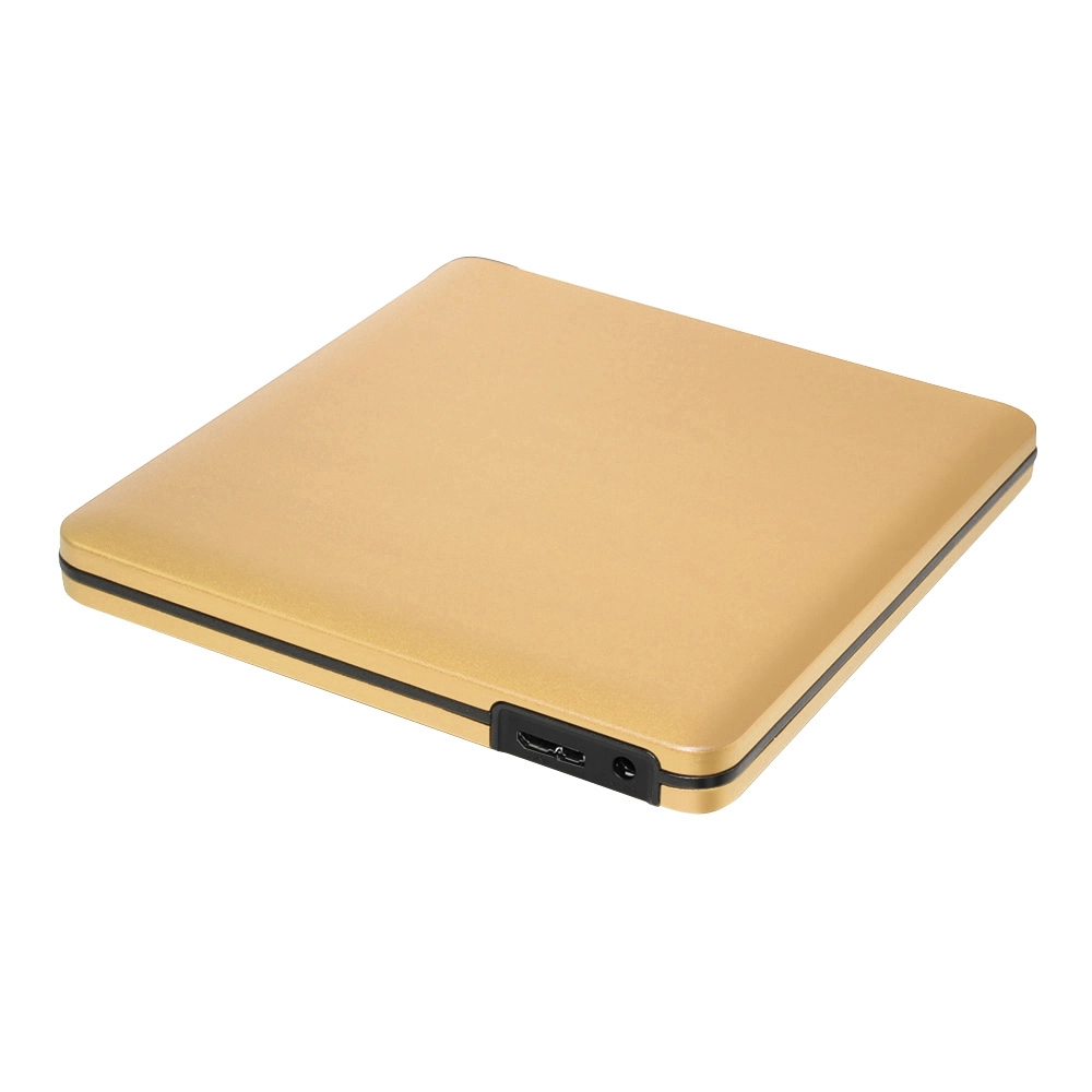 ODPS1203-SU3 Pop-up 12.7mm USB3.0 Aluminium External DVD Case (Gold)