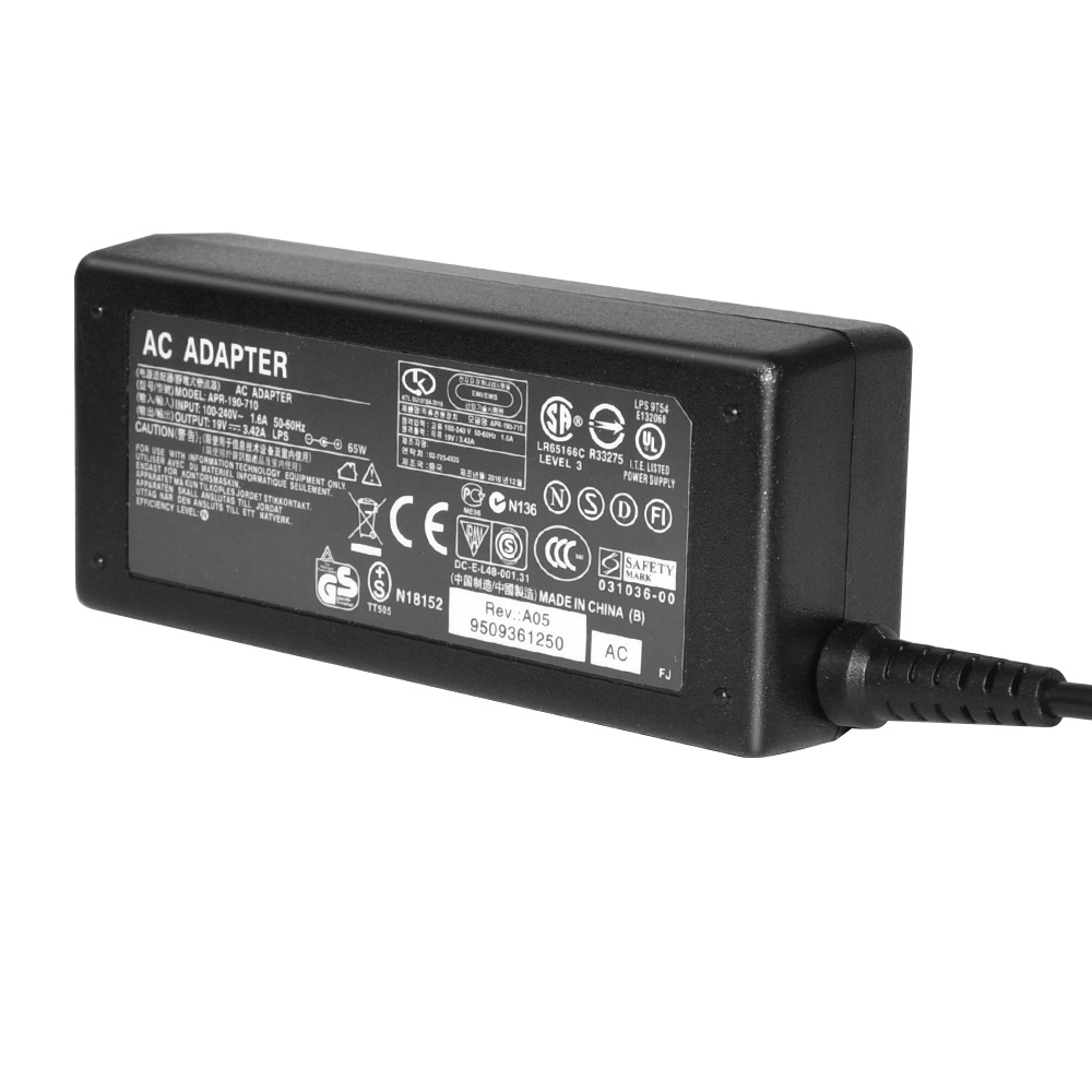 Laptop AC Adapter for ACER 19V 3.42A 65W 5.5X1.7mm