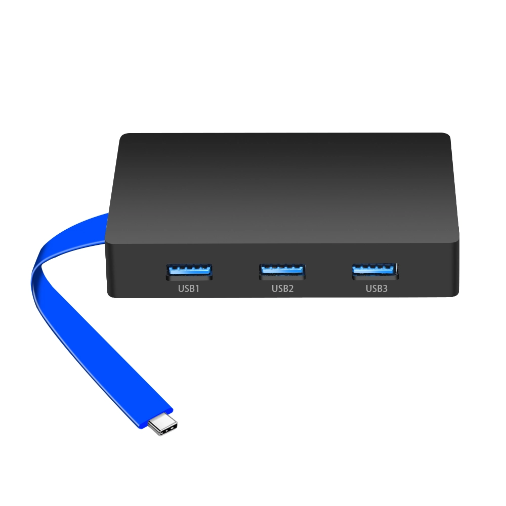 3HUB + RJ45 + HDMI + Hub multifonctionnel de type C