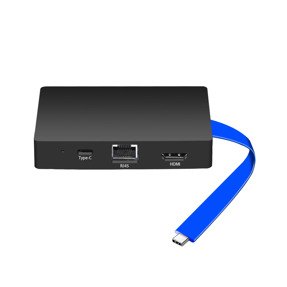 3HUB + RJ45 + HDMI + Hub multifonctionnel de type C