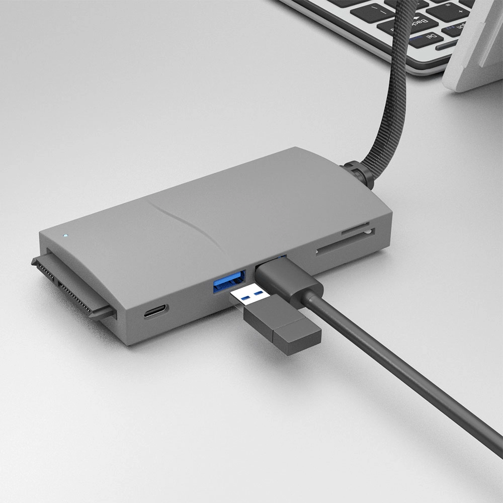 8 in 1 USB hub Docking with Ethernet Giga LAN and USB Ports For Surface Pro USB3.0 & Mini DP Double Interface