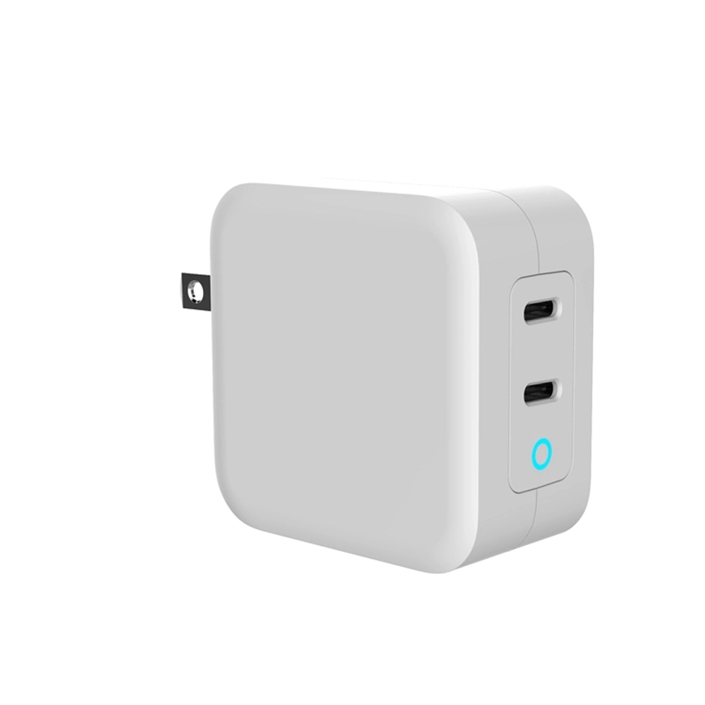 E-Sun 61W 2 port USB C Charger Wall Charger PD 3.0 GaN Tech Type C Fast Charging Adapter for Type C laptop