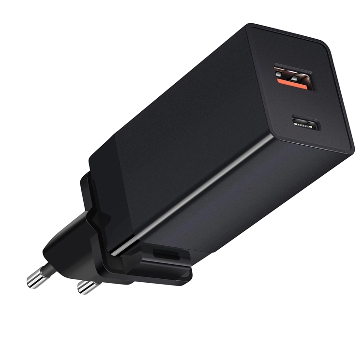 E-Sun 65W 2 port USB C & USB Charger Wall Charger PD 3.0 GaN Tech Type C Fast Charging Adapter for Type C laptop