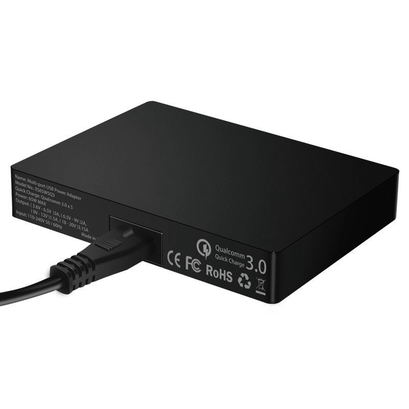 ES-65W5Q3 5 ports QC3.0 USB Fast charger
