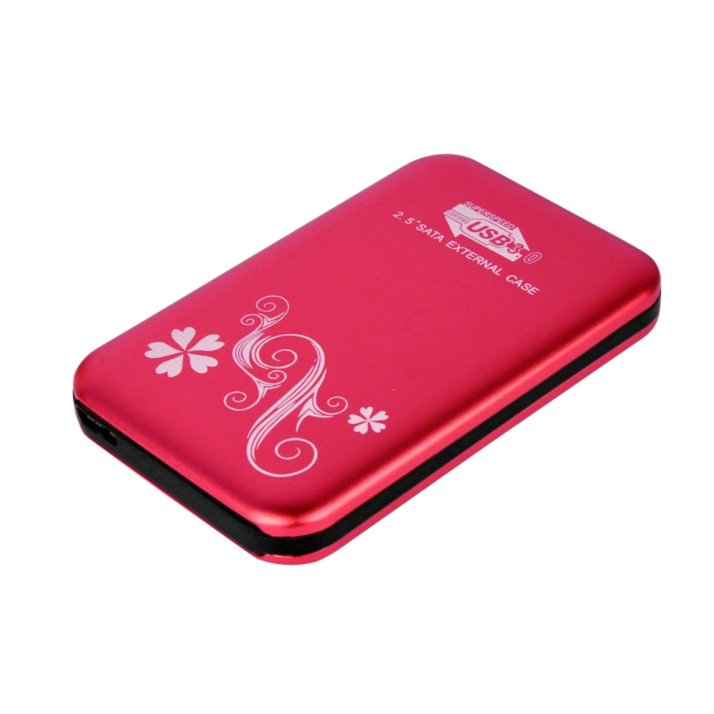 ES2512 (rot) 2,5 Inch SATA HDD Gehäuse