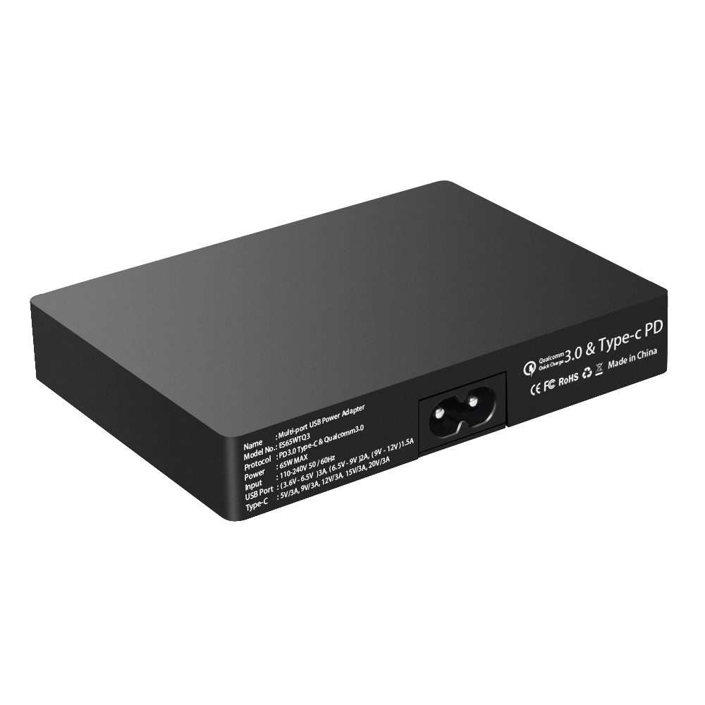 Cargador USB ES65WTQ3 PD3.0 Type-C & QC3.0