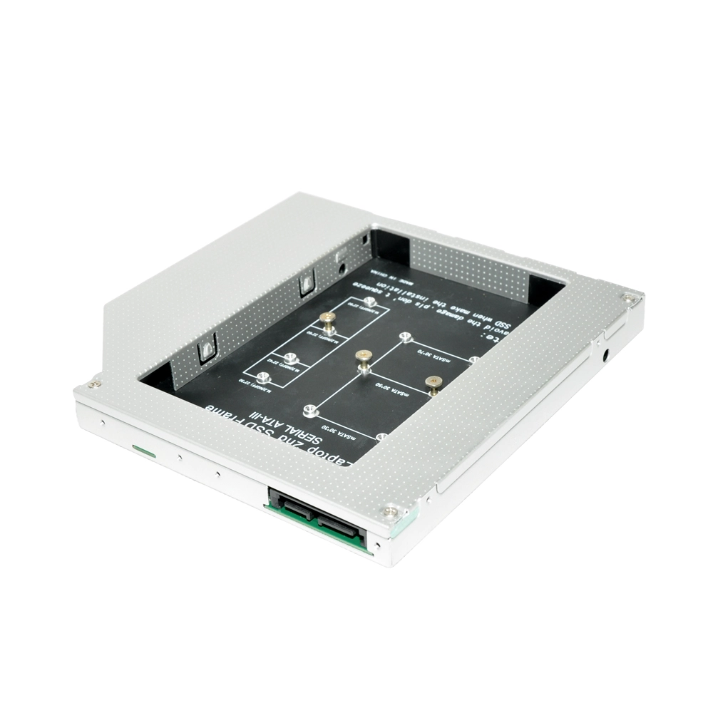 HD1206-mn 2ème Caddy HDD avec mSATA SSD Card et NGFF SSD Card