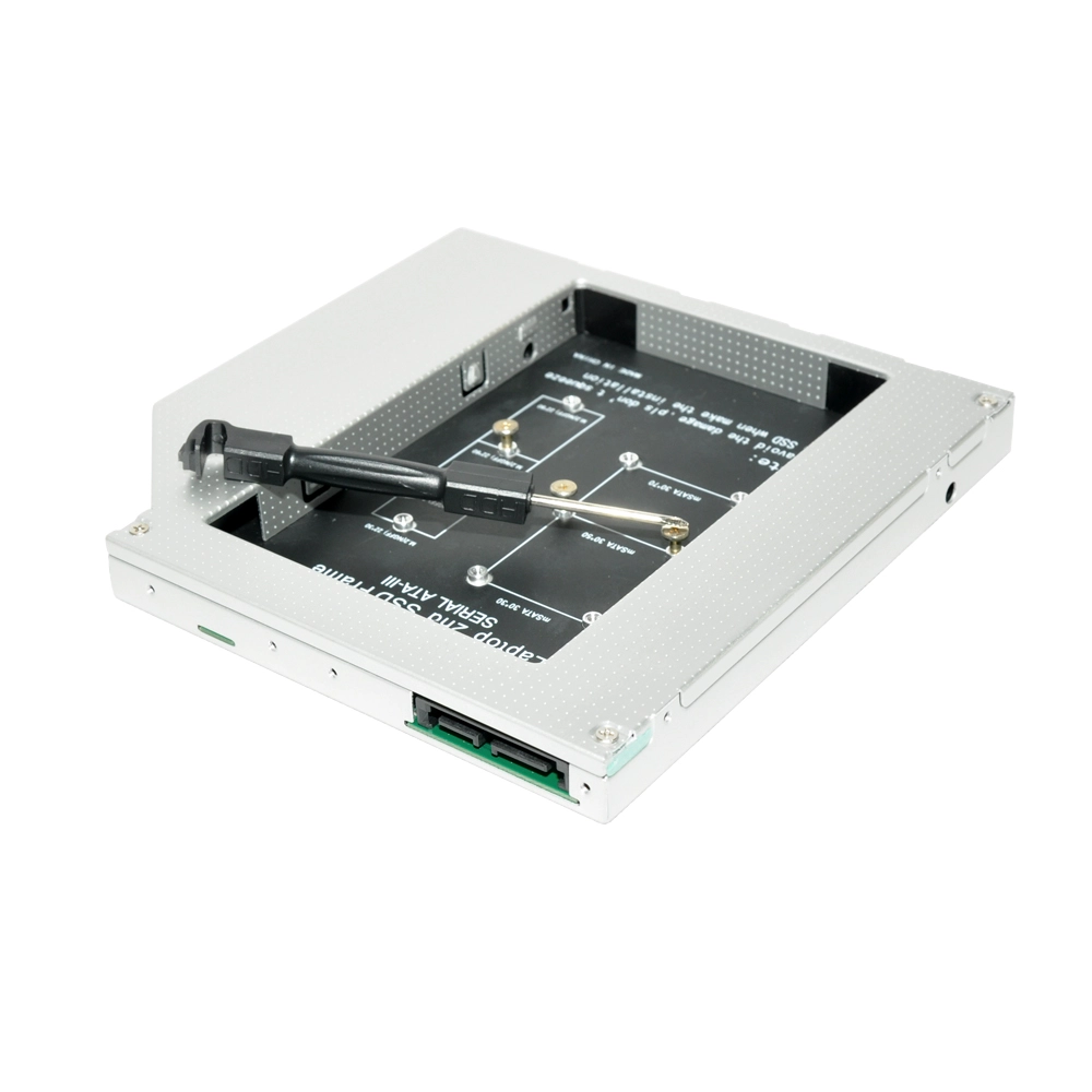 HD1206-mn 2ème Caddy HDD avec mSATA SSD Card et NGFF SSD Card