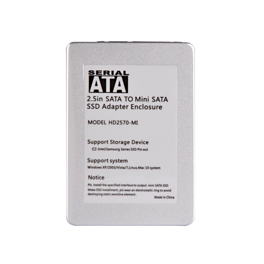 HD2570-mi mSATA SSD a 2,5 pollici HDD custodia adattatore convertitore