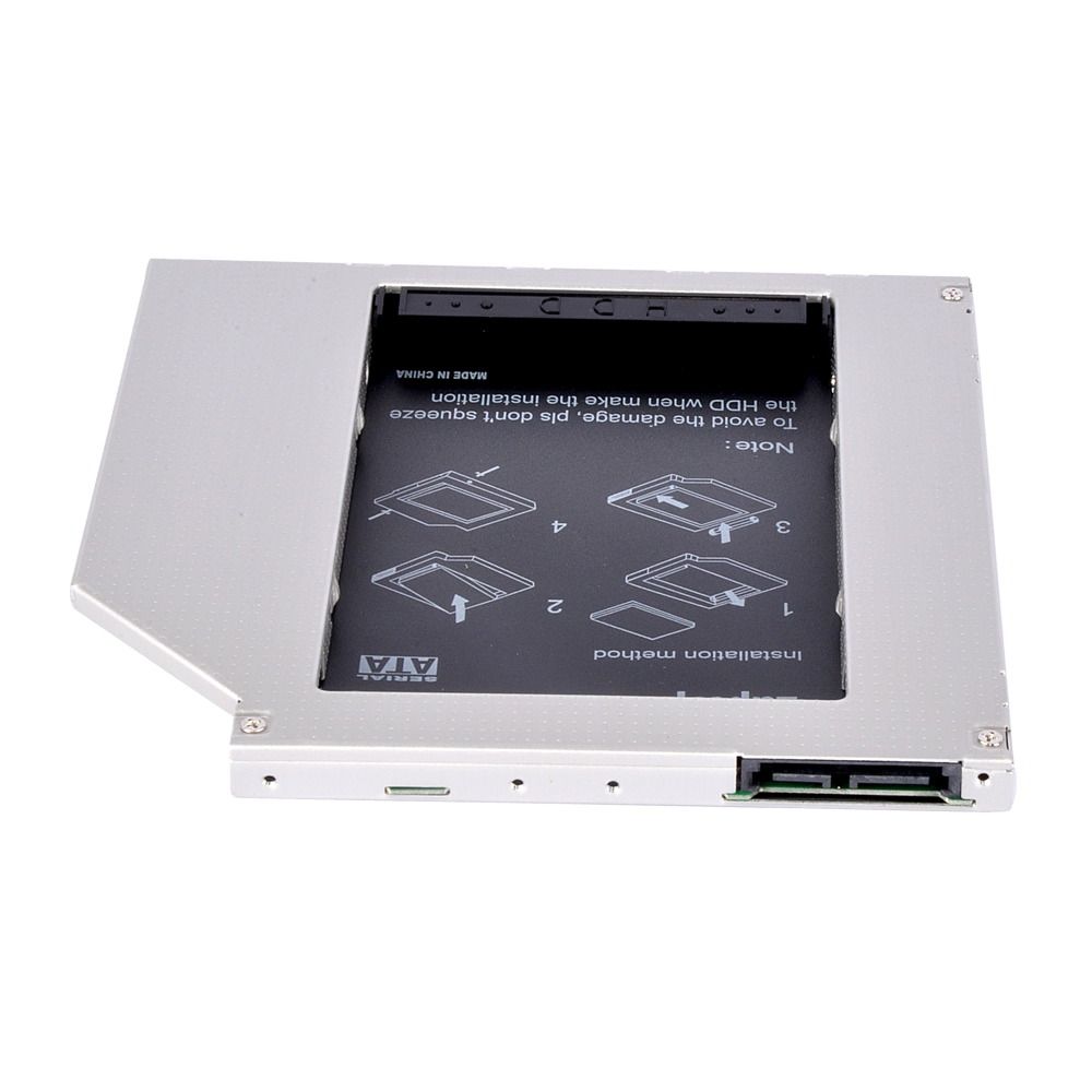 HD9001-SS 9mm SATA 2. Festplatte Caddy Eingebauter Schraubendreher