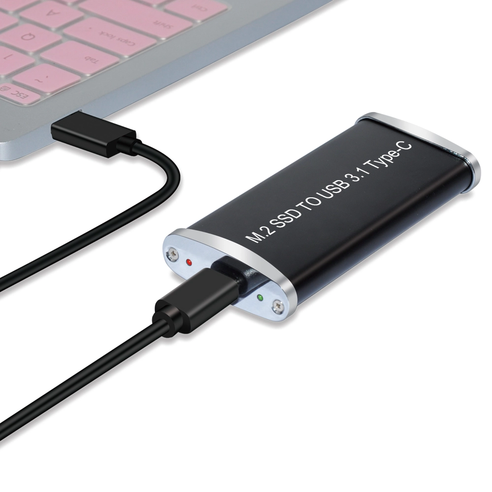 HUM005-C    Portable mini M.2 SSD Card To Type-C HDD Adapter