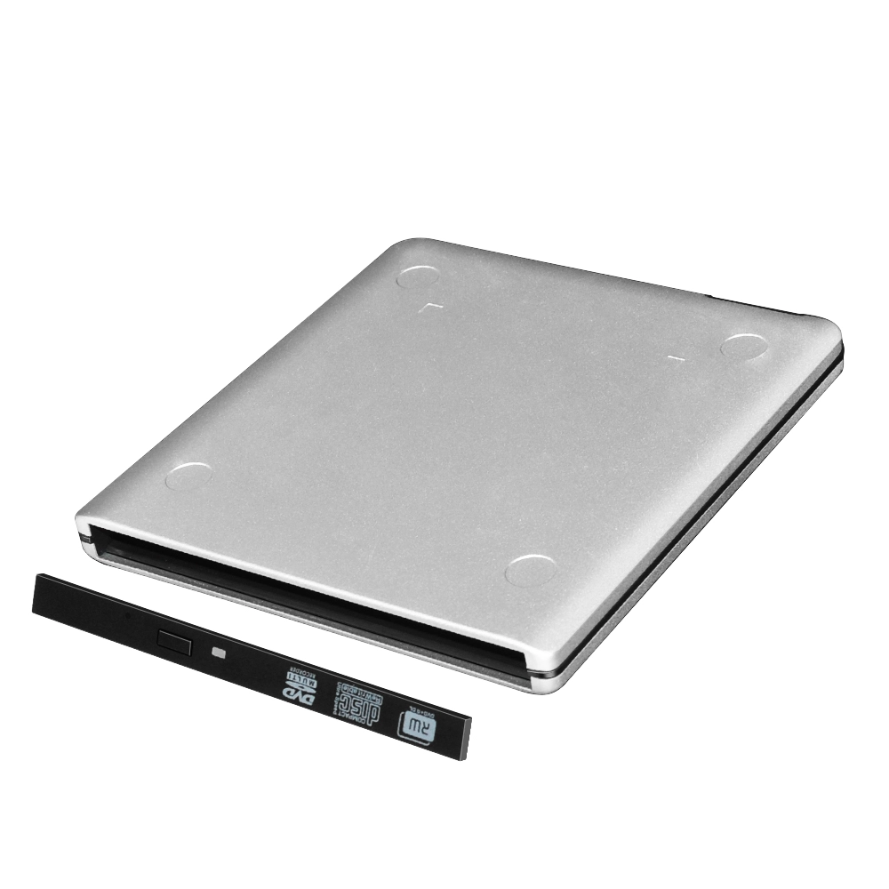 ODP95S-SU3 USB 3.0 externo de aleación de aluminio de 9.5 mm caja de DVD