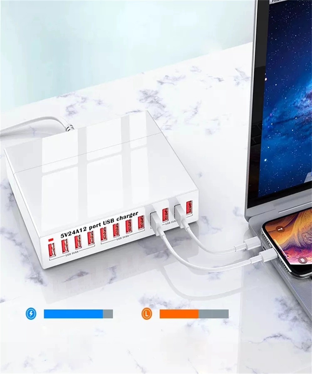 USB12 port high power charging socket