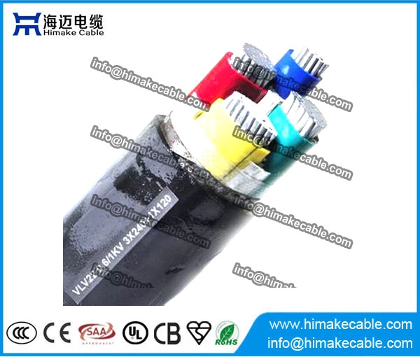 Aluminium dirigent PVC geïsoleerd staal tape gepantserde voedingskabel 0.6/1KV