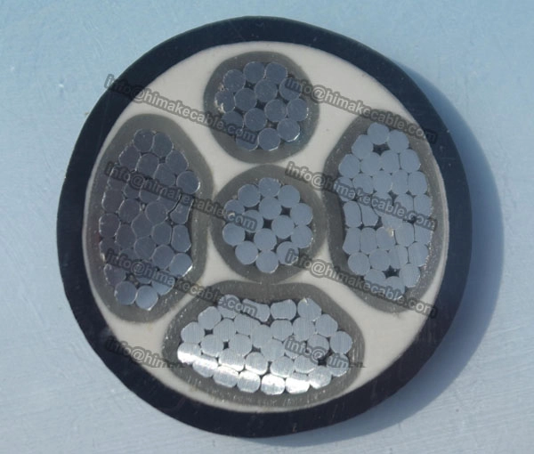 موصل الألومنيوم XLPE معزولة السلطة الكابل 0.6/1KV