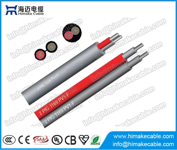 扁形或圆形双芯太阳能电缆 2 PfG PV1-F 0.6/1KV