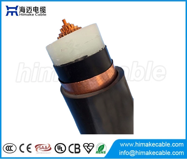 中压单芯铜导体交联聚乙烯绝缘铜带屏蔽电力电缆3.6/6KV