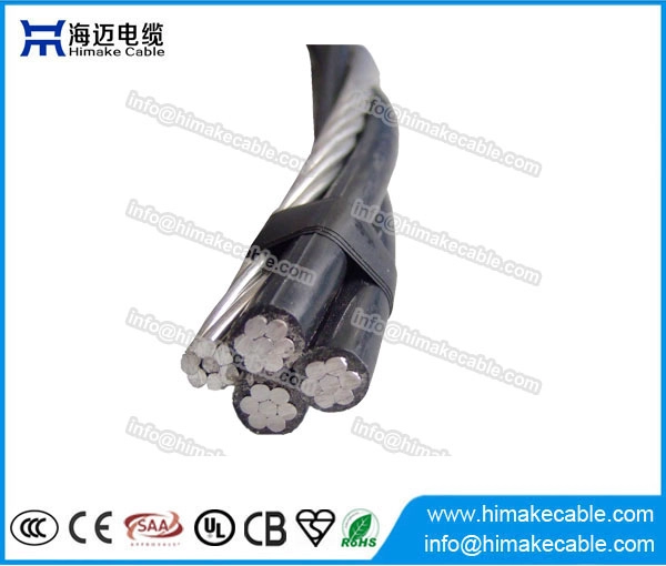 Obenliegende Kabel ABC Aerial begrenzt Quadruplex Kabelservice Stichleitung