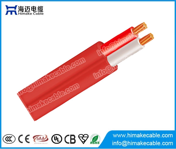 SAA certificated red flat TPS cable for fire alarm 250/250V