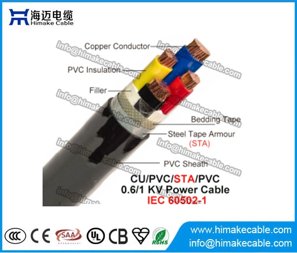 Стальная лента armored XLPE изолированный силовой кабель 0.6/1KV