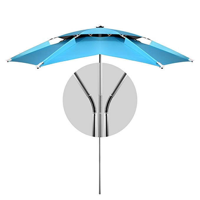 1.8m Outdoor Vissen Camping Vouwen Waterdicht Zonnebrandcrème Paraplu Strand Rest Hengelen Universele Anti UV Zonnescherm Paraplu Luifel