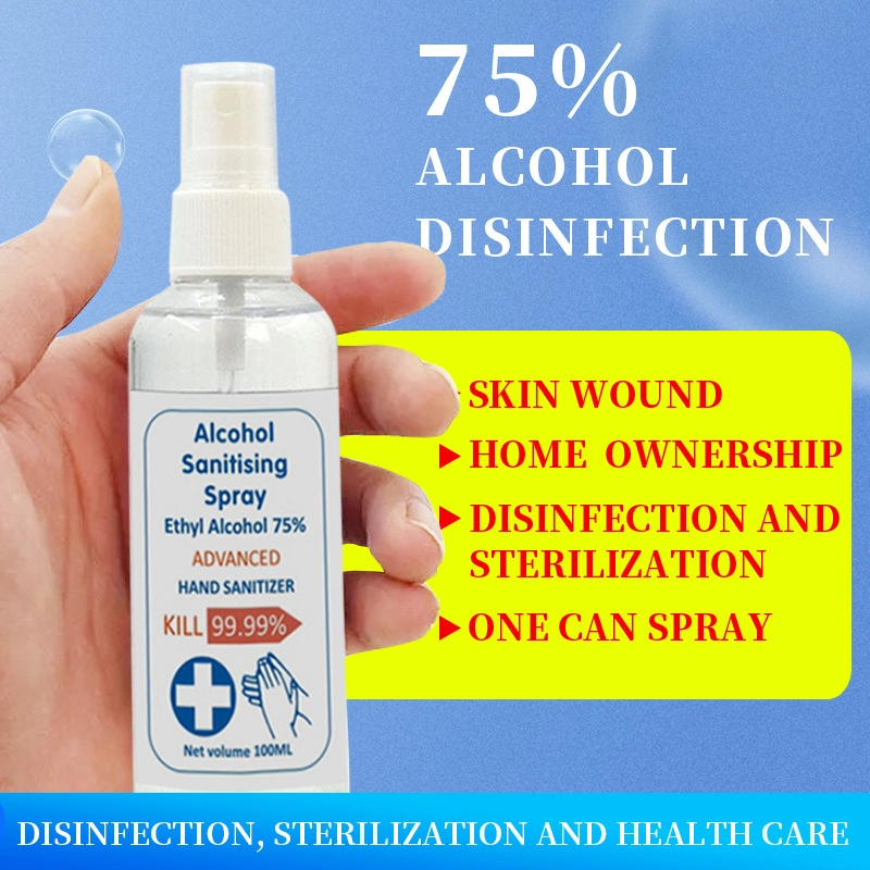 100ml Wash Disinfectant 75% Alcohol Gel Hand Sanitizer Gel Antibacterial Alcohol Hand Sanitizer Gel OEM