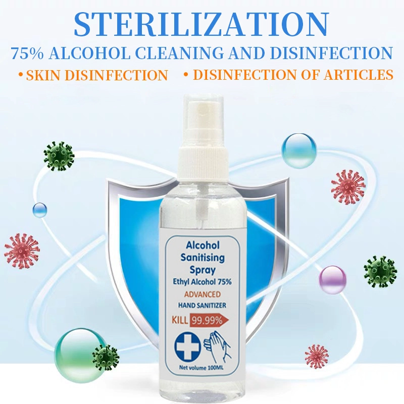 100ml Wash Disinfectant 75% Alcohol Gel Hand Sanitizer Gel Antibacterial Alcohol Hand Sanitizer Gel OEM