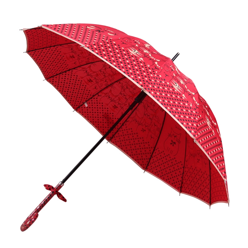 Regenschirm mit 16 Rippenschönheiten
