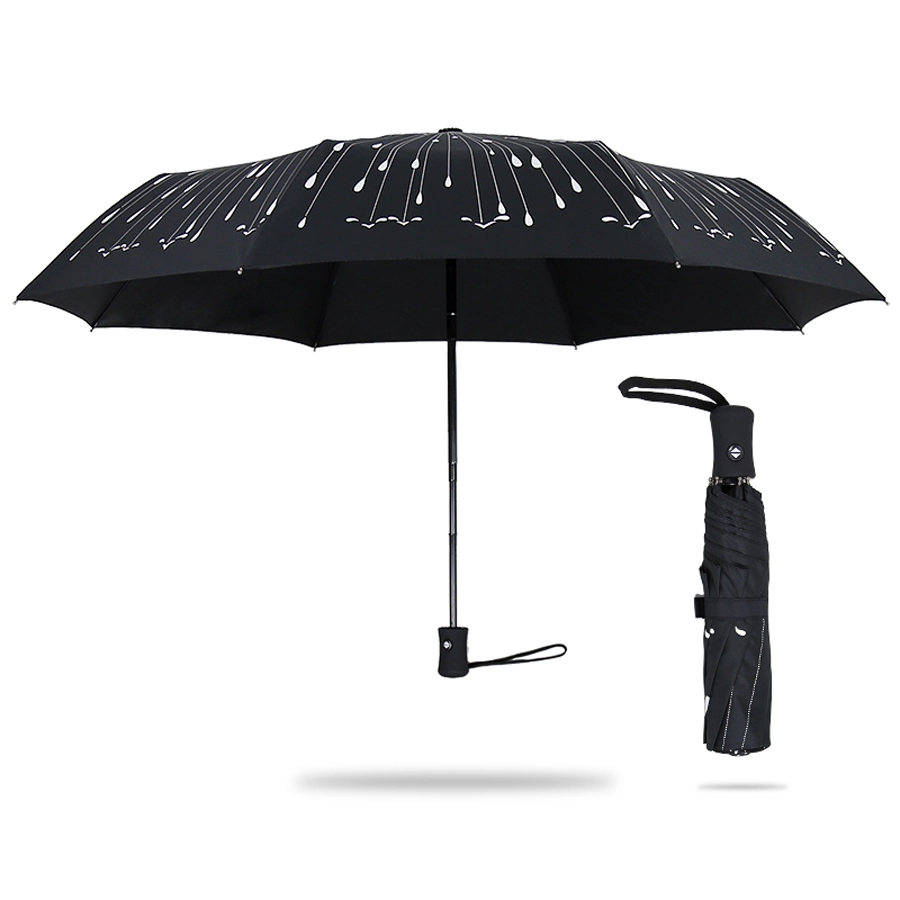 23inch*8k Full Open Style Colorful Silk Printed On All Panels Compact Fold Umbrella