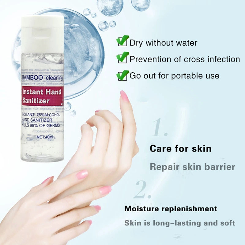 40ml Wash Disinfectant 75% Alcohol Gel Hand Sanitizer Gel Antibacterial Alcohol Hand Sanitizer Gel