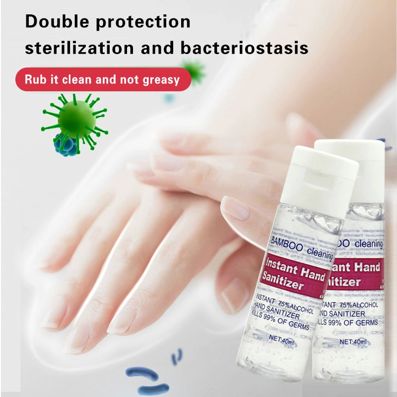 40ml Wash Disinfectant 75% Alcohol Gel Hand Sanitizer Gel Antibacterial Alcohol Hand Sanitizer Gel