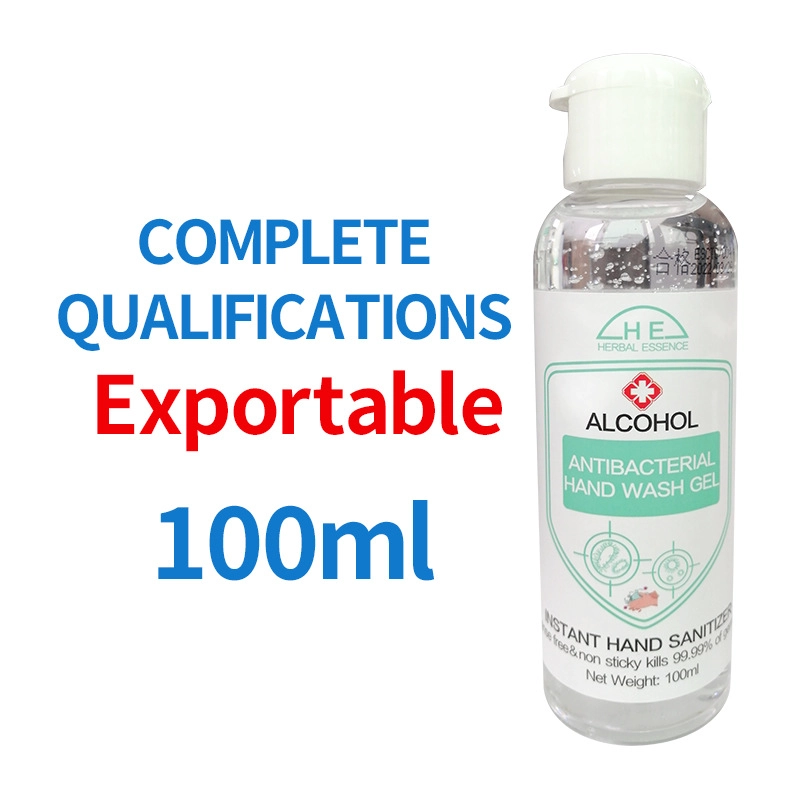 75% Alcohol Gel Hand Sanitizer Gel Antibacterial Alcohol Hand Sanitizer Gel 100ml Wash Disinfectant CE