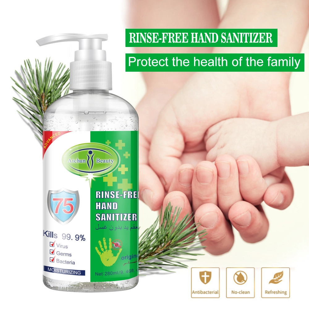 75% Alcohol Gel Hand Sanitizer Gel Antibacterial Alcohol Hand Sanitizer Gel 280ml Wash Disinfectant