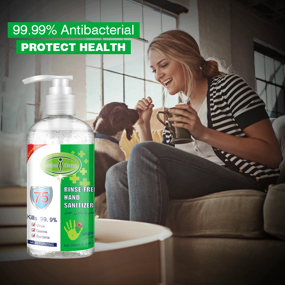 75% Alcohol Gel Hand Sanitizer Gel Antibacterial Alcohol Hand Sanitizer Gel 280ml Wash Disinfectant