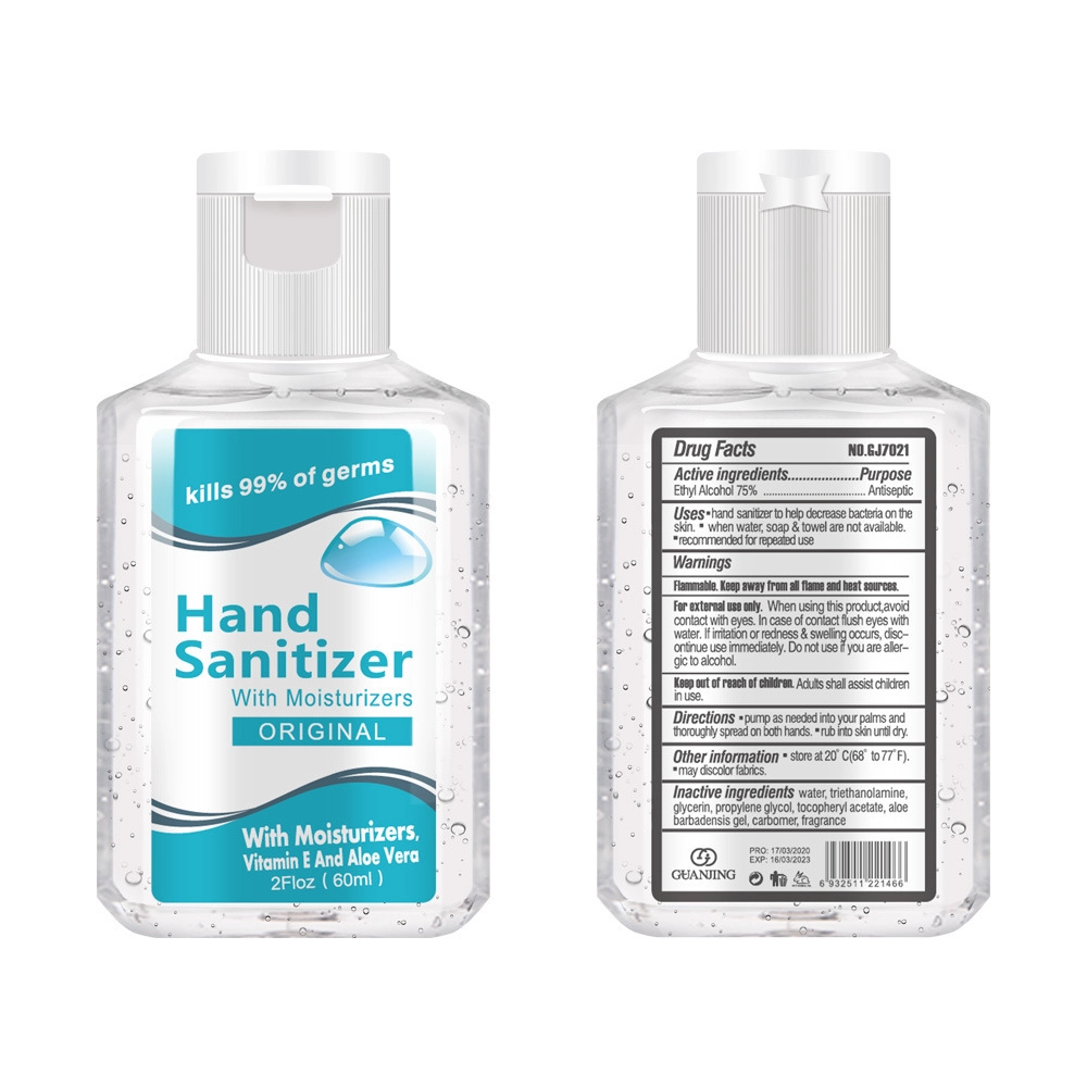 75% Alcohol Gel Hand Sanitizer Gel Antibacterial Alcohol Hand Sanitizer Gel 90ml Wash Disinfectant factory