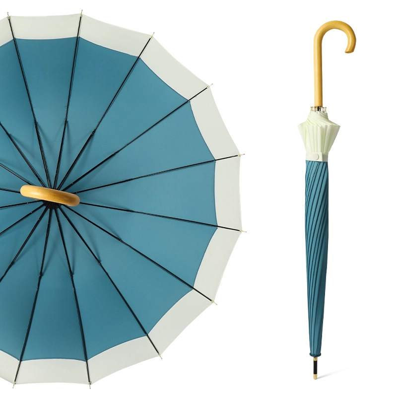 Advertising Straight Sun Umbrella with Logo Prints