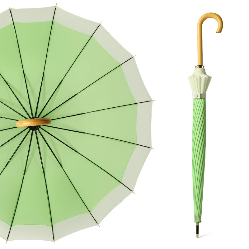 Advertising Straight Sun Umbrella with Logo Prints