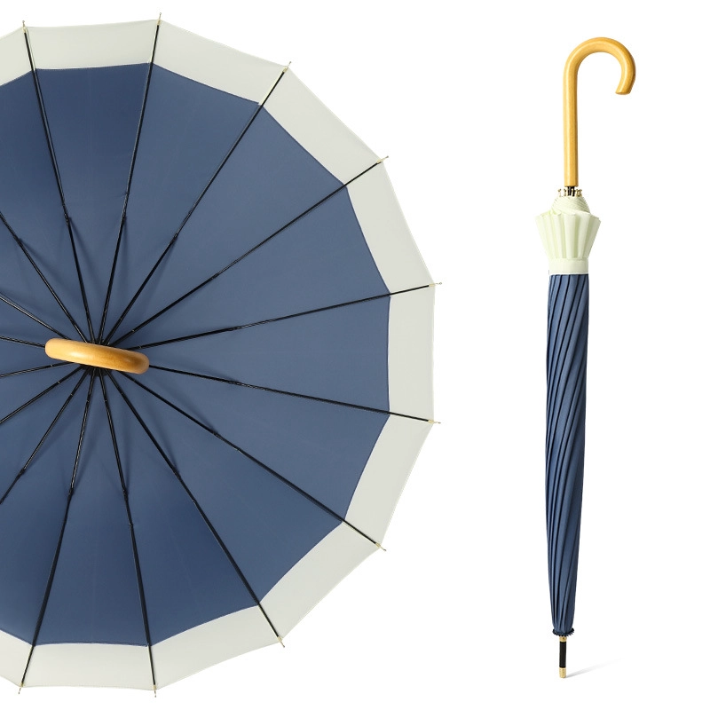 Advertising Straight Sun Umbrella with Logo Prints