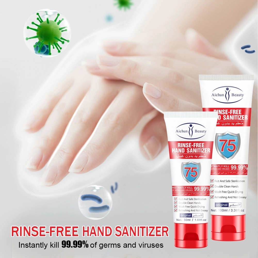 Alcohol Hand Sanitizer 75% Alcohol Gel Hand Sanitizer Gel Antibacterial Gel 100ml Wash Disinfectant OEM