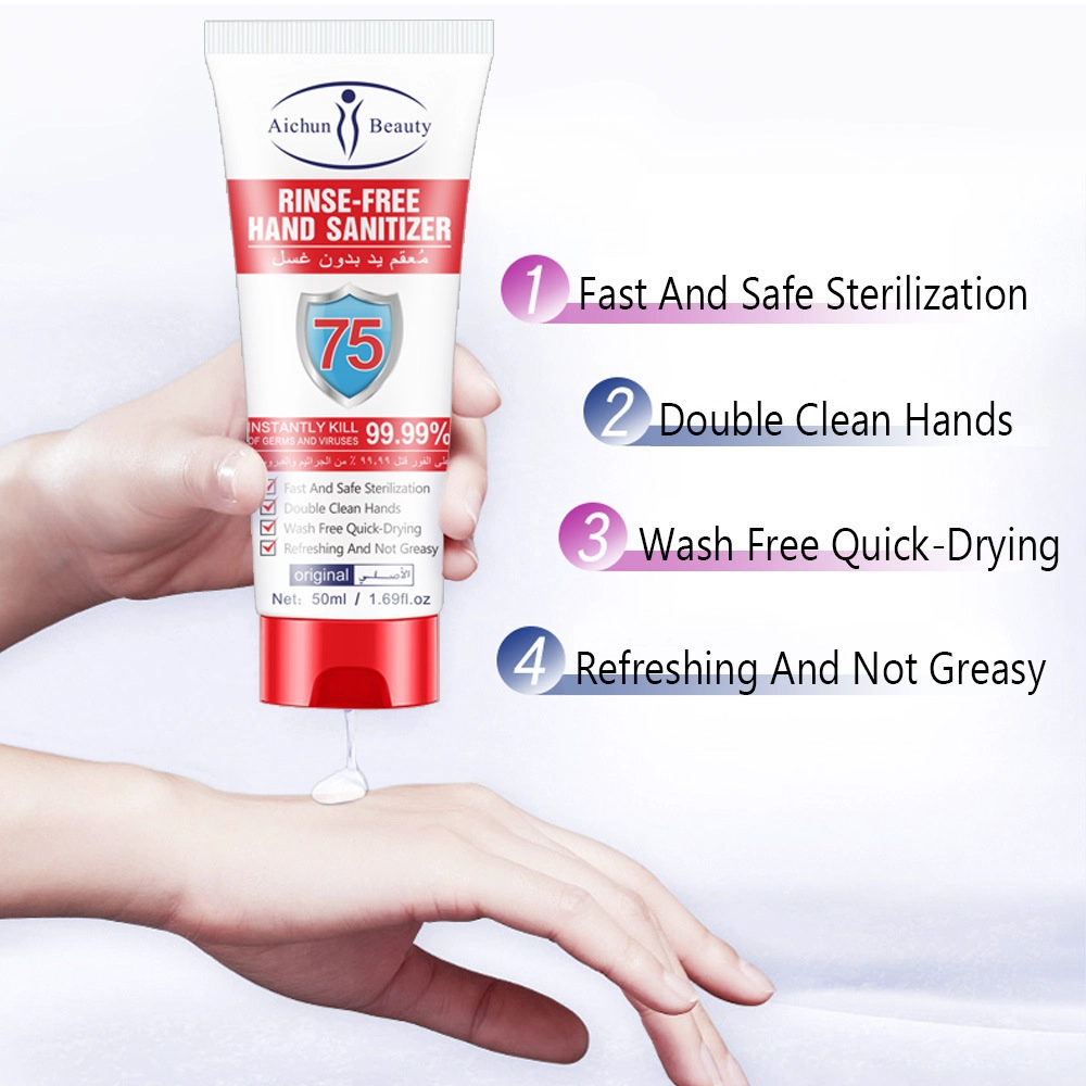 Alcohol Hand Sanitizer 75% Alcohol Gel Hand Sanitizer Gel Antibacterial Gel 100ml Wash Disinfectant OEM