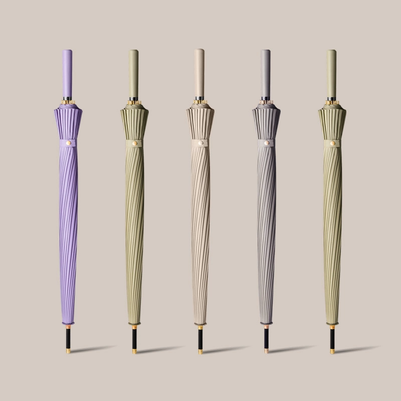 Auto Open 16 Ribs Straight Umbrella for Women