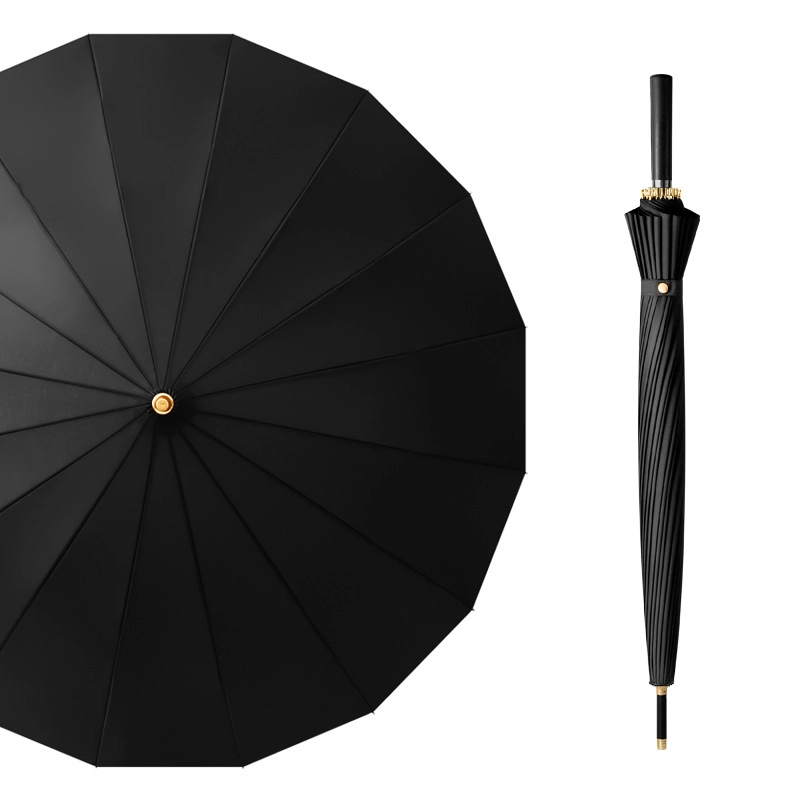 Auto Open 16 Ribs Straight Umbrella for Women