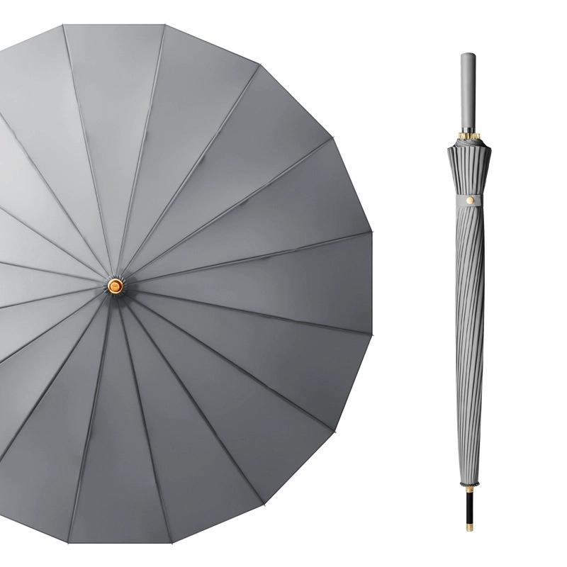 Auto Open 16 Ribs Straight Umbrella for Women