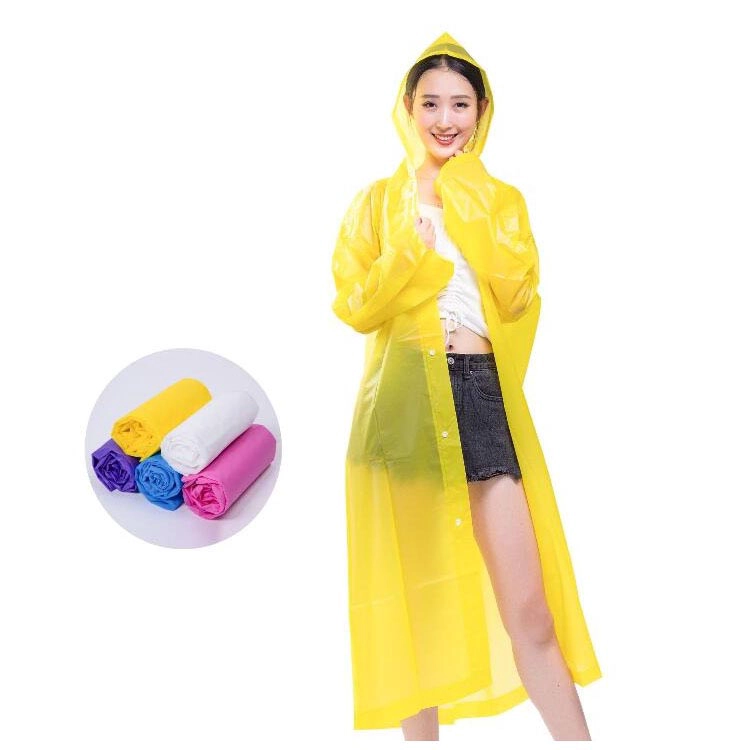 Camping Outdoor Travel Waterproof EVA Universal Hooded Rain Coat